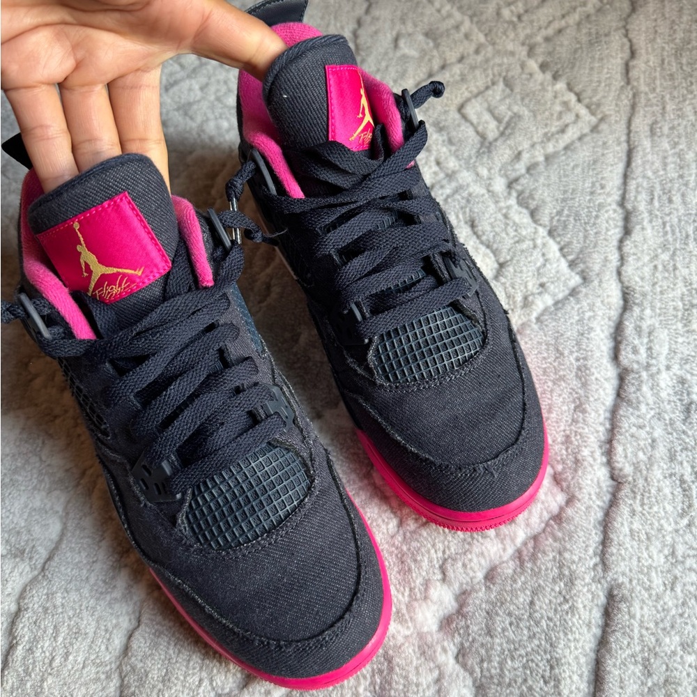 Jordan Women's Sneakers - Black and Pink - Picture 9 of 9